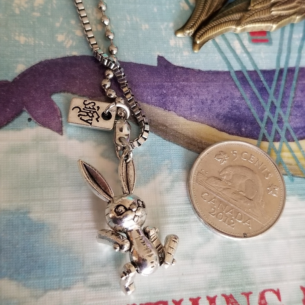 **3/$30* Poseable Rabbit necklaceππ - Picture 2 of 4